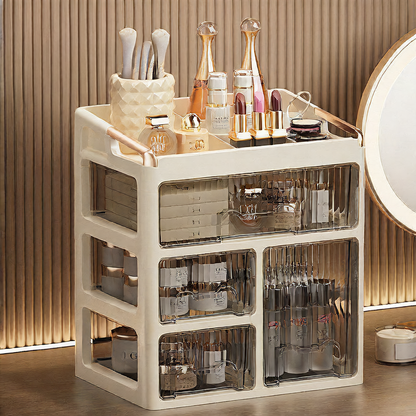 Luxury Cosmetics Organizer - Premium Clear Storage Box