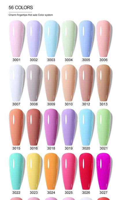 Arte Clavo Glitter Gel Nail 15ml Semi Permanent Soak Off UV Gel Varnish Nail Manicure Top Base Coat Gel Polish Art Decoration