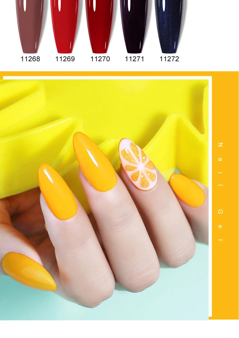 Arte Clavo Glitter Gel Nail 15ml Semi Permanent Soak Off UV Gel Varnish Nail Manicure Top Base Coat Gel Polish Art Decoration