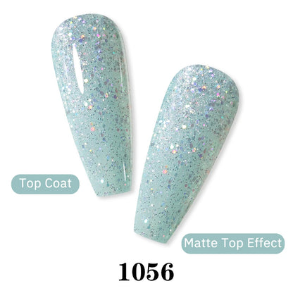 Arte Clavo Glitter Gel Nail 15ml Semi Permanent Soak Off UV Gel Varnish Nail Manicure Top Base Coat Gel Polish Art Decoration