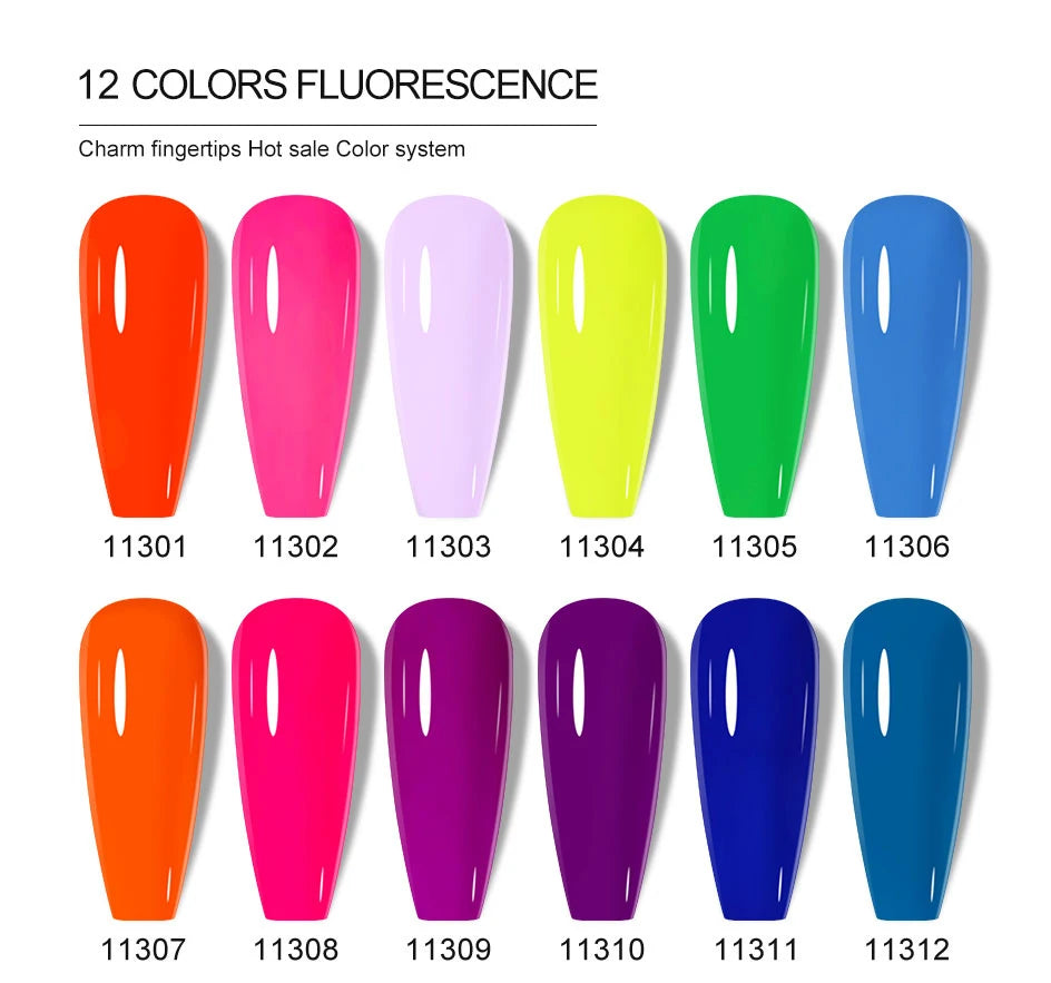 Arte Clavo Glitter Gel Nail 15ml Semi Permanent Soak Off UV Gel Varnish Nail Manicure Top Base Coat Gel Polish Art Decoration