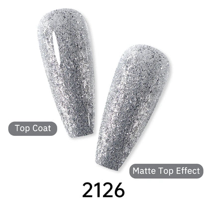 Arte Clavo Glitter Gel Nail 15ml Semi Permanent Soak Off UV Gel Varnish Nail Manicure Top Base Coat Gel Polish Art Decoration