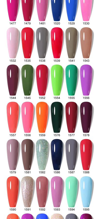 Arte Clavo Glitter Gel Nail 15ml Semi Permanent Soak Off UV Gel Varnish Nail Manicure Top Base Coat Gel Polish Art Decoration