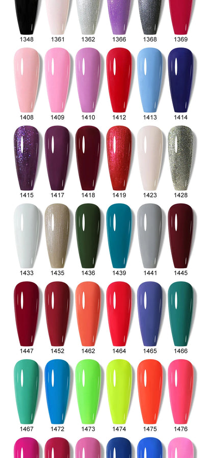 Arte Clavo Glitter Gel Nail 15ml Semi Permanent Soak Off UV Gel Varnish Nail Manicure Top Base Coat Gel Polish Art Decoration