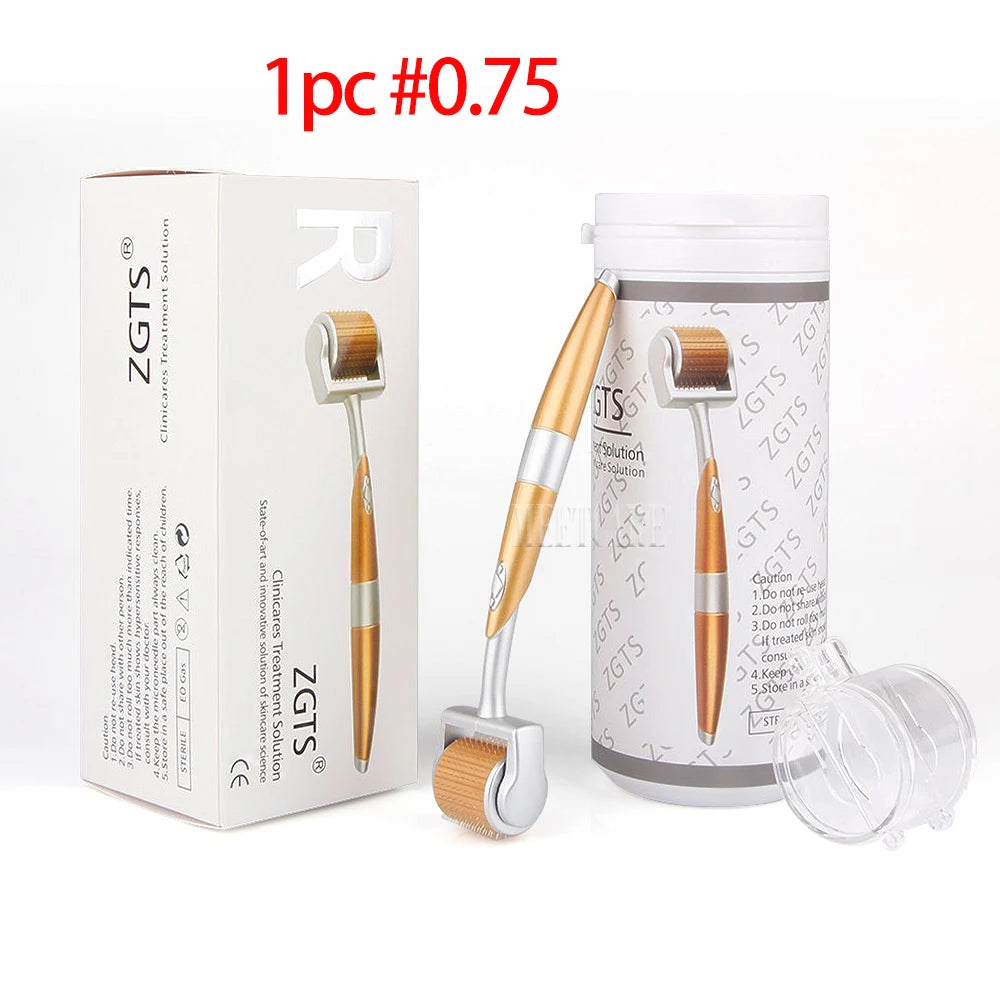 1pc 0.75 Color 192-Needle Derma Roller Microneedling Tool for Face & Body