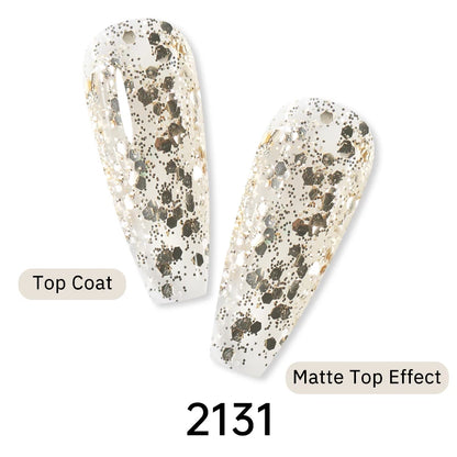 Arte Clavo Glitter Gel Nail 15ml Semi Permanent Soak Off UV Gel Varnish Nail Manicure Top Base Coat Gel Polish Art Decoration