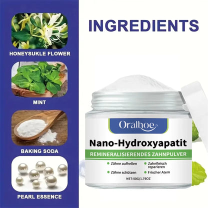 Hydroxyapatite Teeth Whitening Powder Professional Oral Care Stain Removal For White Teeth Cleaning Fresh Breath Dental Care