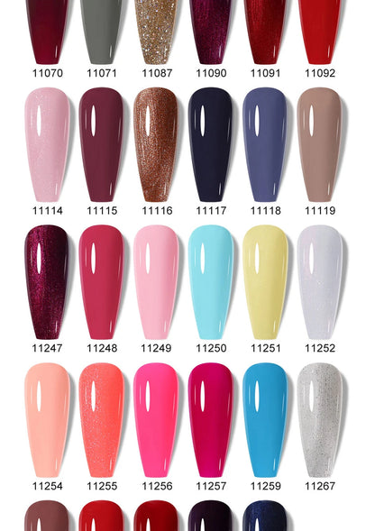 Arte Clavo Glitter Gel Nail 15ml Semi Permanent Soak Off UV Gel Varnish Nail Manicure Top Base Coat Gel Polish Art Decoration