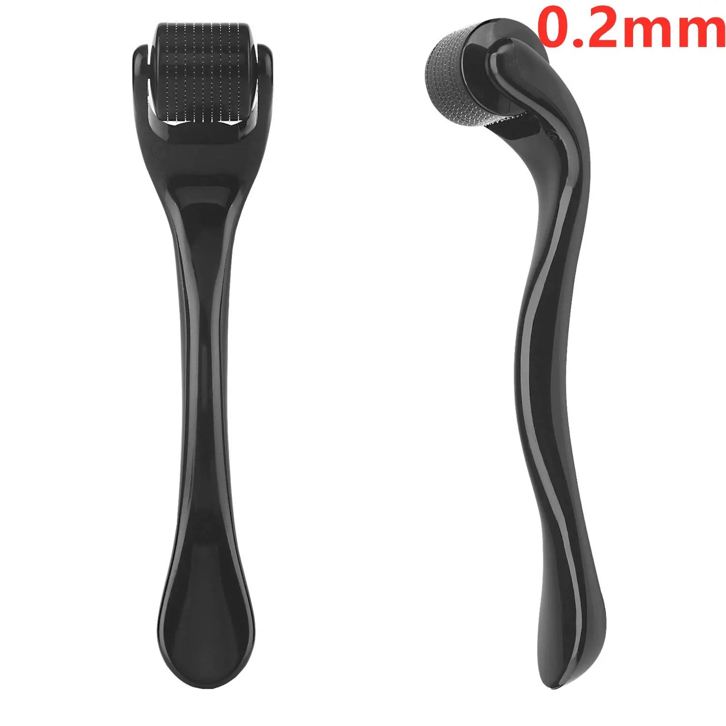 Full Black 0.2 Color 540 Microneedle Derma Roller for Face, Body and Beard