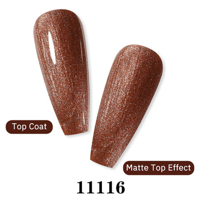 Arte Clavo Glitter Gel Nail 15ml Semi Permanent Soak Off UV Gel Varnish Nail Manicure Top Base Coat Gel Polish Art Decoration