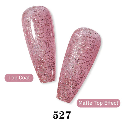 Arte Clavo Glitter Gel Nail 15ml Semi Permanent Soak Off UV Gel Varnish Nail Manicure Top Base Coat Gel Polish Art Decoration