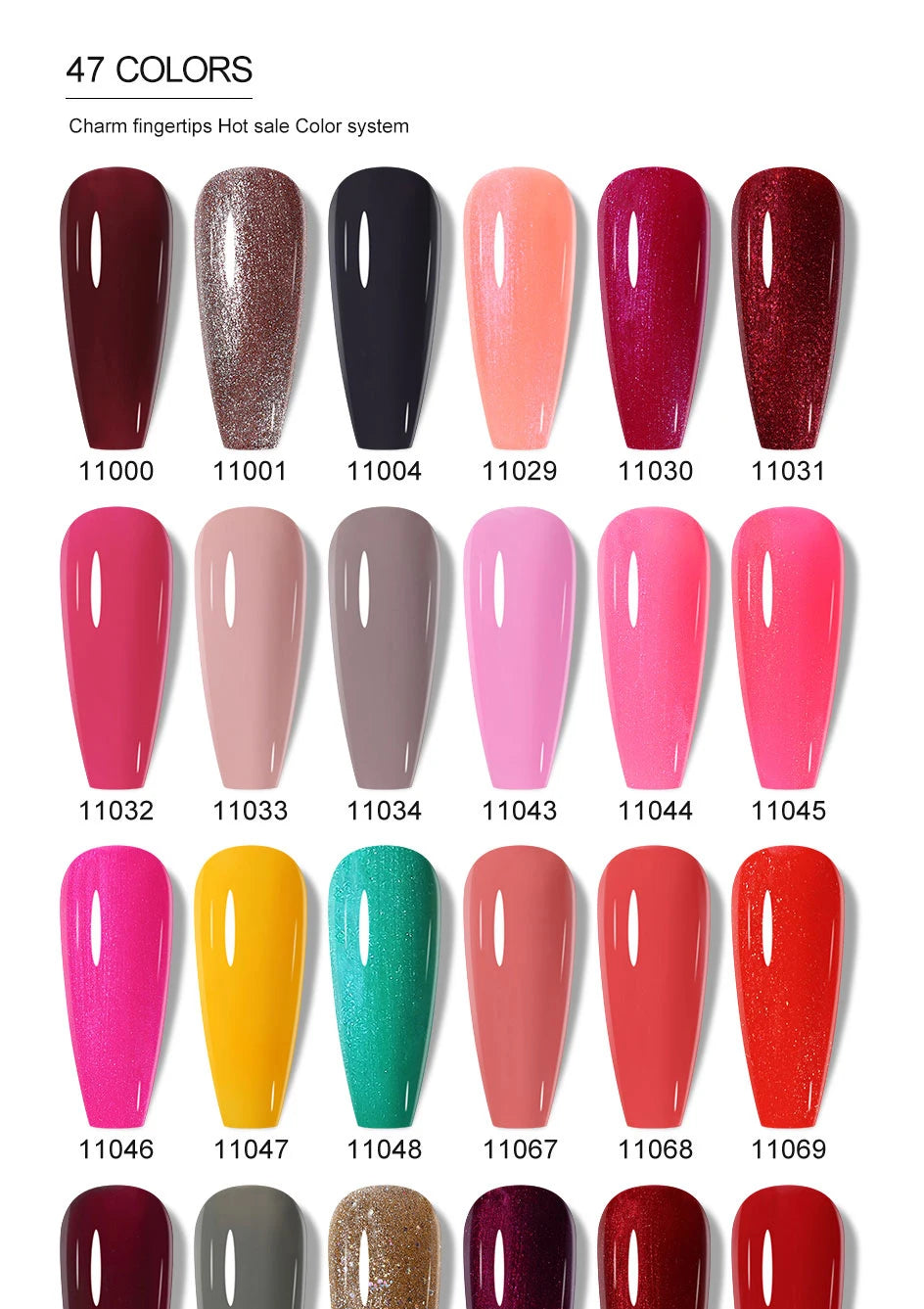 Arte Clavo Glitter Gel Nail 15ml Semi Permanent Soak Off UV Gel Varnish Nail Manicure Top Base Coat Gel Polish Art Decoration