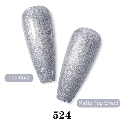 Arte Clavo Glitter Gel Nail 15ml Semi Permanent Soak Off UV Gel Varnish Nail Manicure Top Base Coat Gel Polish Art Decoration