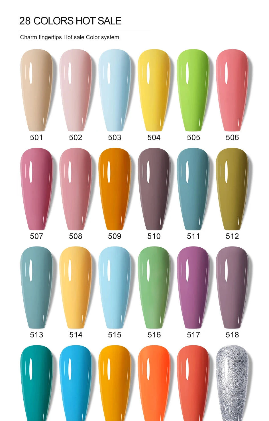Arte Clavo Glitter Gel Nail 15ml Semi Permanent Soak Off UV Gel Varnish Nail Manicure Top Base Coat Gel Polish Art Decoration