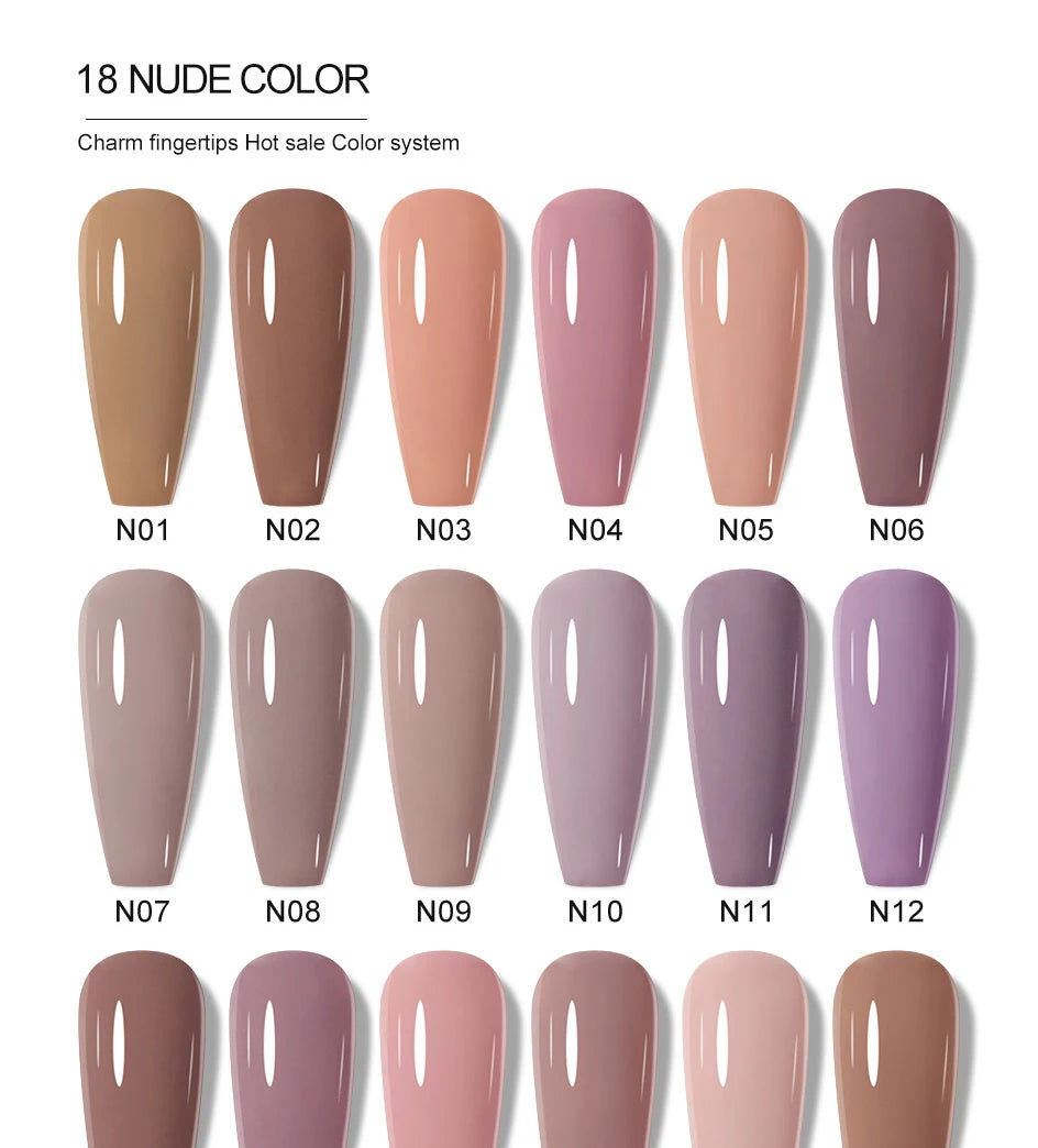Arte Clavo Glitter Gel Nail 15ml Semi Permanent Soak Off UV Gel Varnish Nail Manicure Top Base Coat Gel Polish Art Decoration