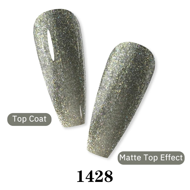 Arte Clavo Glitter Gel Nail 15ml Semi Permanent Soak Off UV Gel Varnish Nail Manicure Top Base Coat Gel Polish Art Decoration