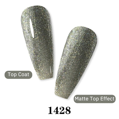 Arte Clavo Glitter Gel Nail 15ml Semi Permanent Soak Off UV Gel Varnish Nail Manicure Top Base Coat Gel Polish Art Decoration