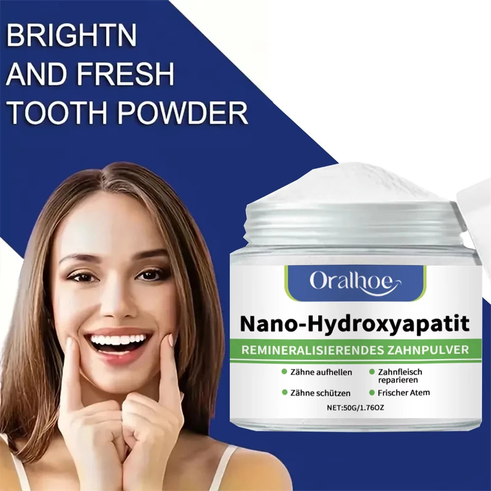 Hydroxyapatite Teeth Whitening Powder Professional Oral Care Stain Removal For White Teeth Cleaning Fresh Breath Dental Care