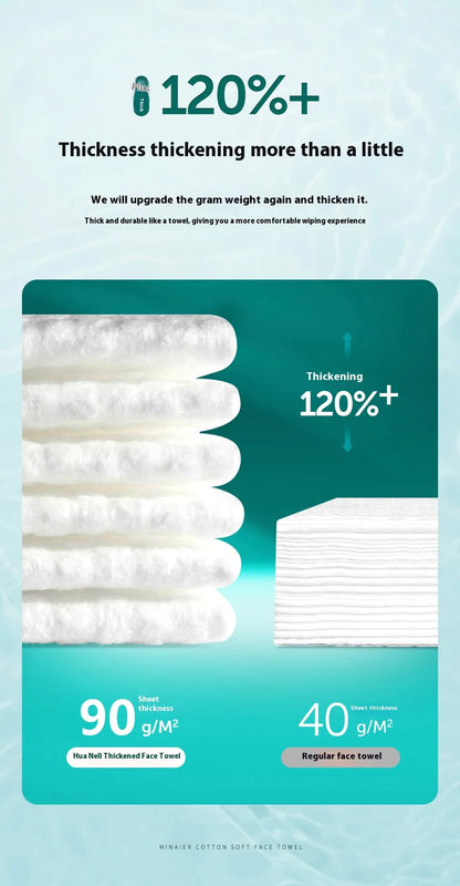 600g Family Pack Disposable Face Wash Towel Enlarged and Thickened Cotton Soft Towel Suitable for Cleansing and Makeup Removal