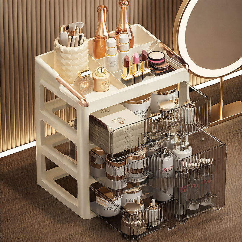 Luxury Cosmetics Organizer - Premium Clear Storage Box